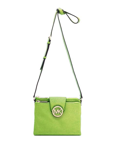 michael kors grey crossbody bag|Michael Kors lime green handbag.